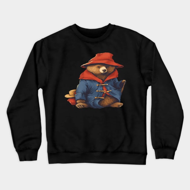 Cute Paddington Bear Crewneck Sweatshirt by Kit'sEmporium